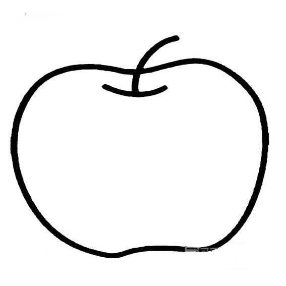 苹果简笔画图片 苹果简笔画图片带颜色