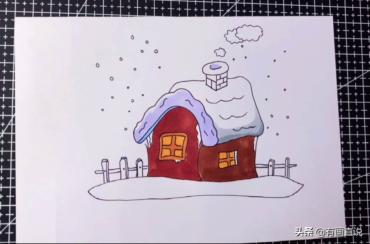 窗外的雪景,窗外的雪,窗外的雪景简笔画_大山谷图库