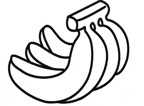 香蕉的画法儿童简笔画图片