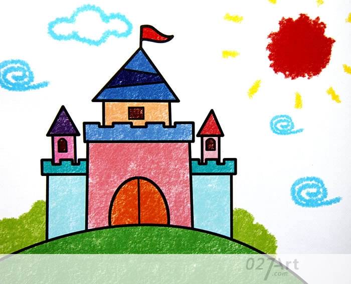 童话城堡图片美术作品图片