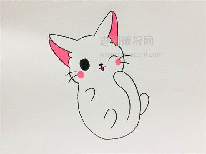 9种小猫的简笔画画法,总有一种你喜欢的,学了都说好简单!