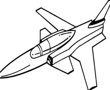 画飞机简笔画 怎样画飞机 幼儿简笔画