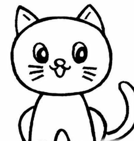 简笔画小猫的画法可爱小猫简笔画图片小猫咪简笔画图片