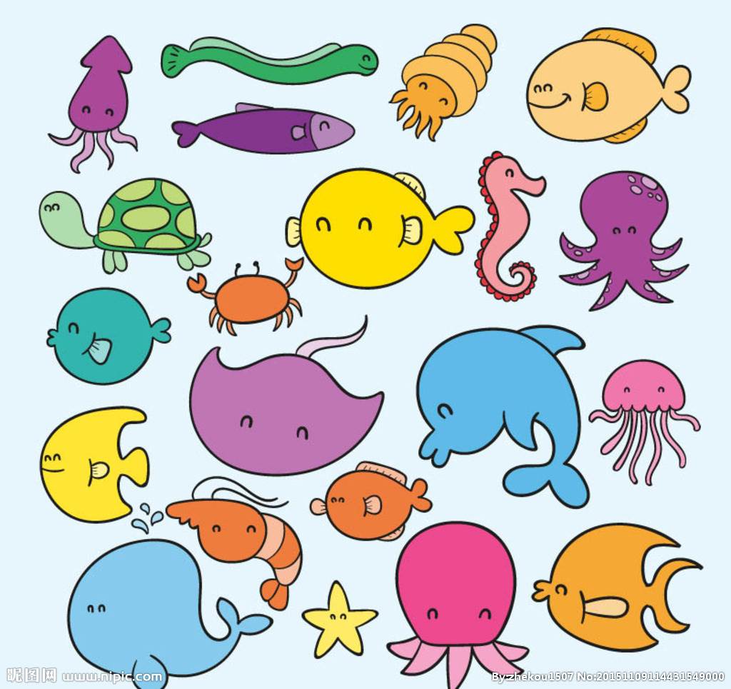 “寻”海洋生物系列插画|插画|创作习作|GG丶BondZ - 原创作品 - 站酷 (ZCOOL)