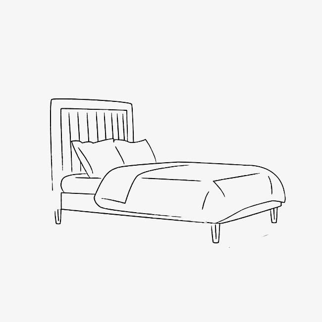床的简单画法漂亮图片