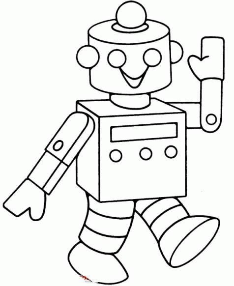 机器人简笔画机器人简笔画简单