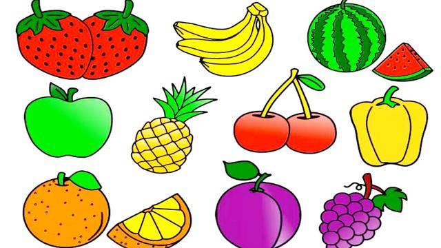 40种水果简笔画 有色图片