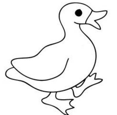 简笔画鸭子的图片可爱小鸭子简笔画图片