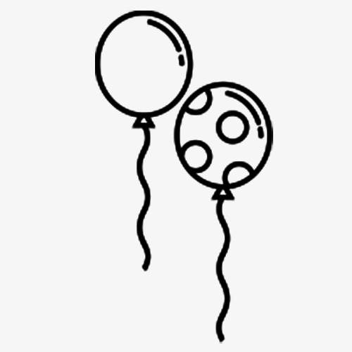 一束气球怎么简笔画图片