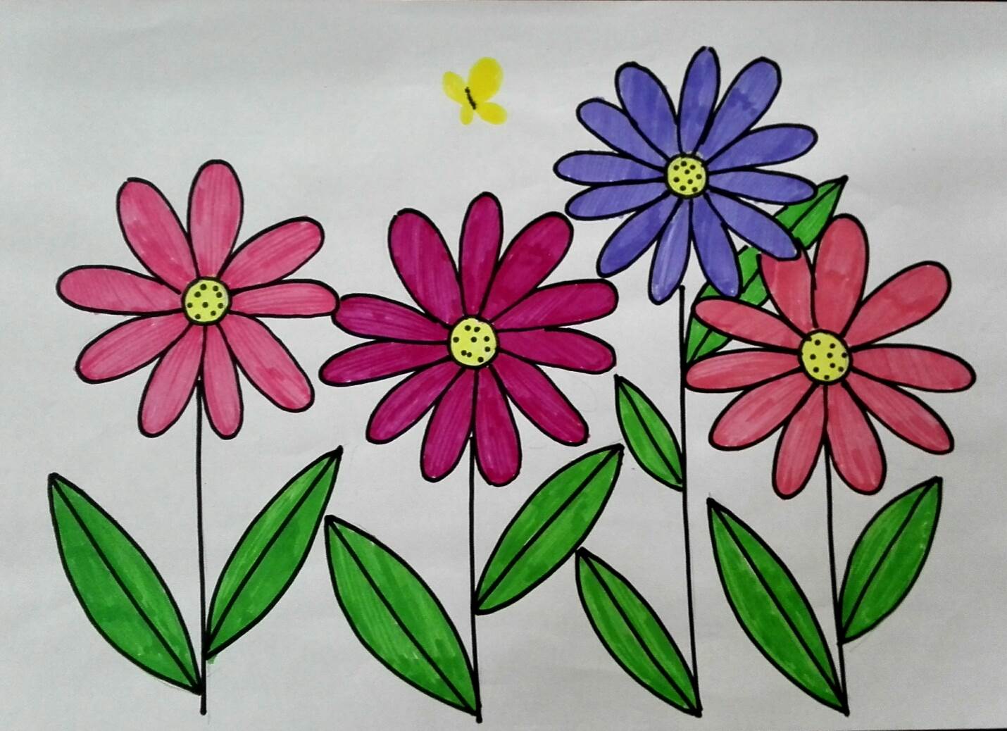 【绘画教程】一分钟教你画出美丽的蔷薇花！_绘伴-站酷ZCOOL