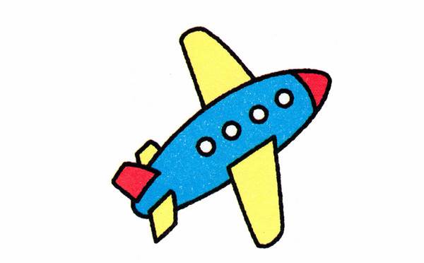 儿童科技简笔画图片教程之可爱小飞机的画法小飞机简笔画小飞机简笔画