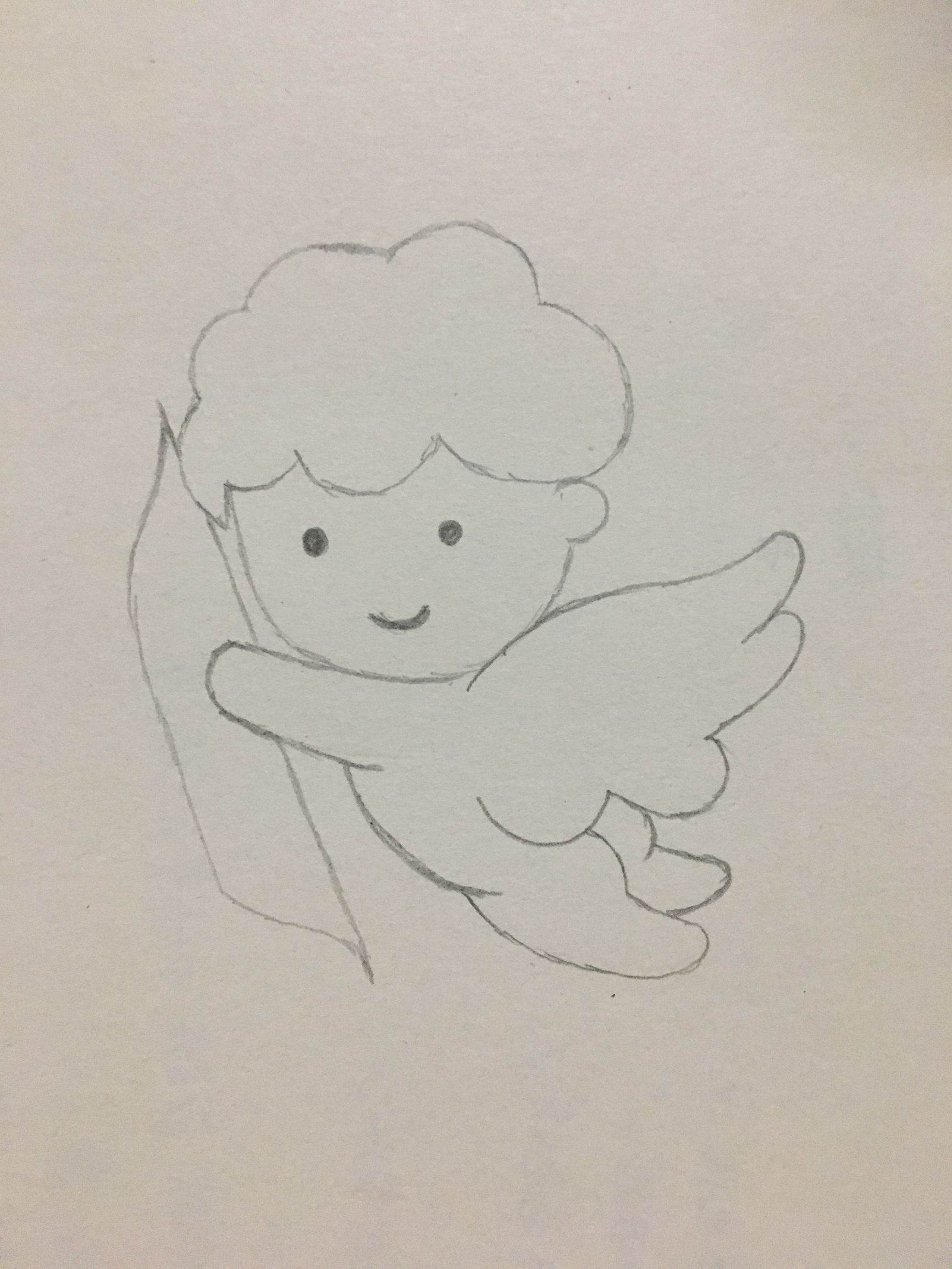 小天使怎么画简笔可爱图片