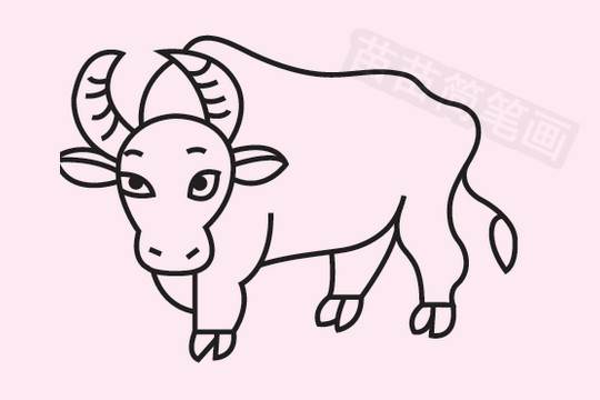 牛的简笔画霸气图片