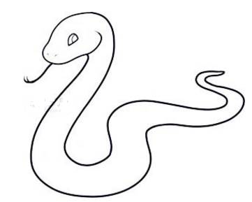怎么画蛇很难图片