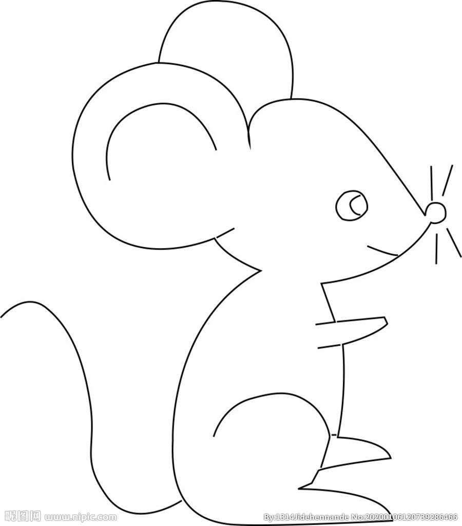 老鼠画像最简单的图片