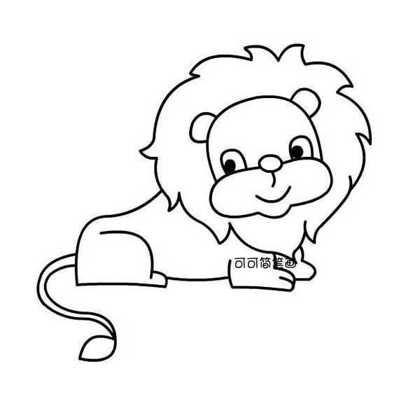 狮子简笔画简单画法图片