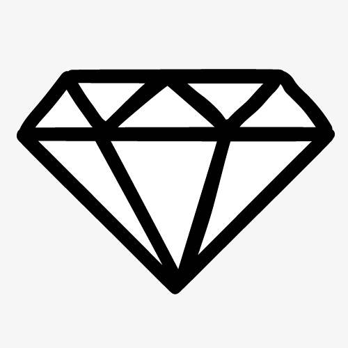 立体钻石画法简单图片