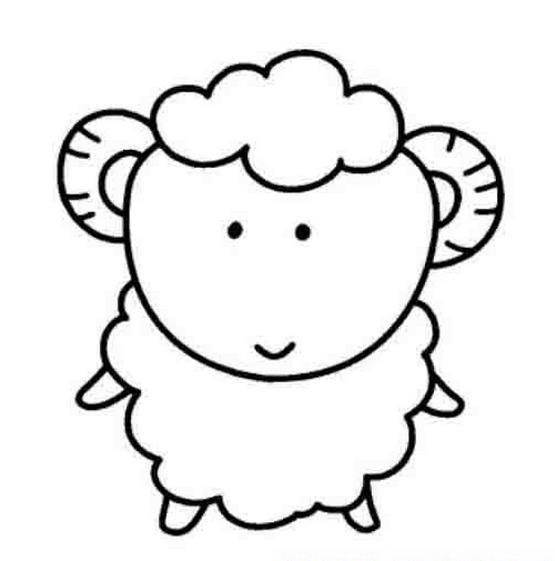 羊的简笔画画法图片