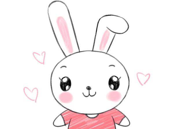 简笔画\u003e正文幼儿小兔子头像简笔画图片展示可爱兔子头饰简笔画