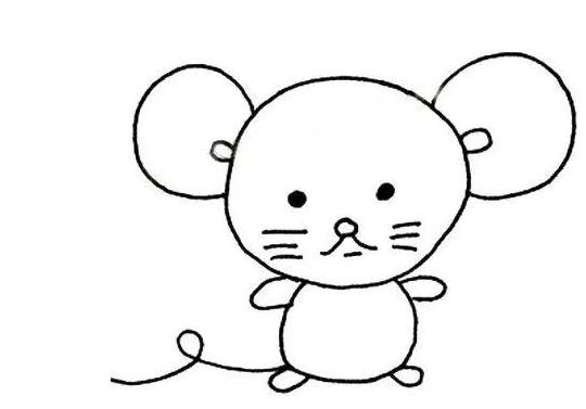 简笔画小老鼠怎么画老鼠简单方法