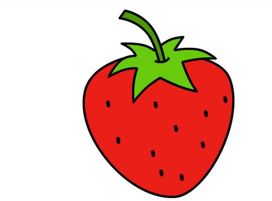 简笔草莓怎么画 画法图片