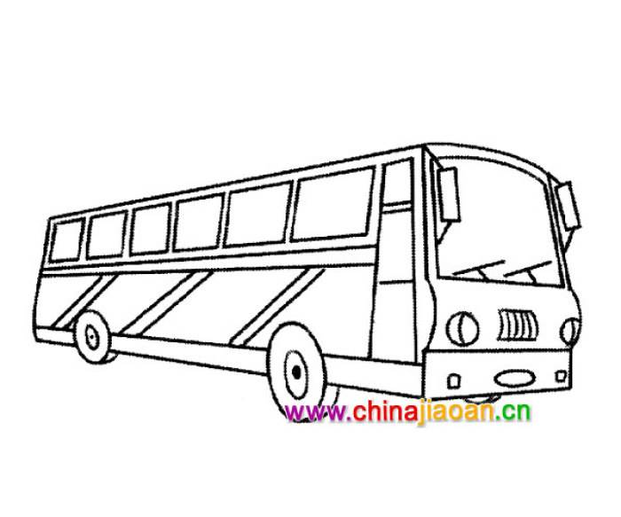 公交汽车简笔画图片