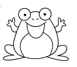 小青蛙卡通简笔画图片