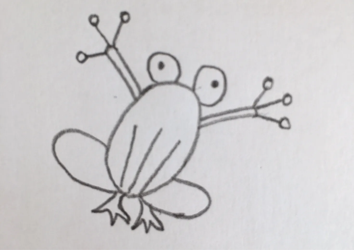 少儿漂亮美术大全 创意简笔画青蛙的画法过程图💛巧艺网