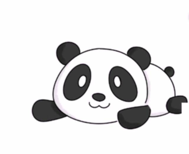 简单熊猫怎么画简笔画图片