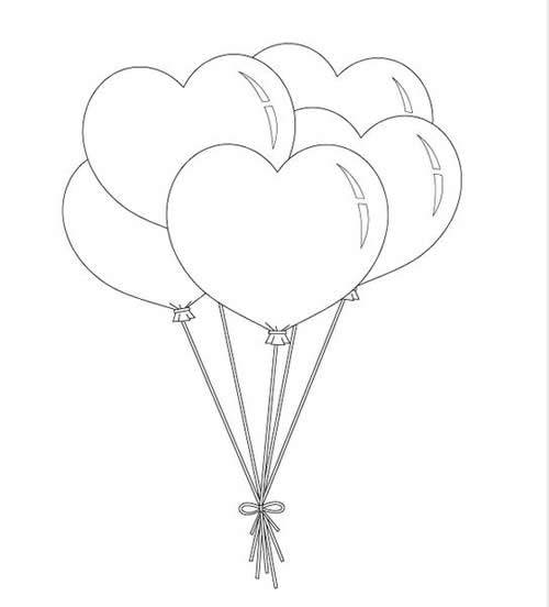 幼儿园小班简笔画气球图片