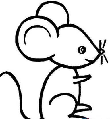 画一只最简单的老鼠图片