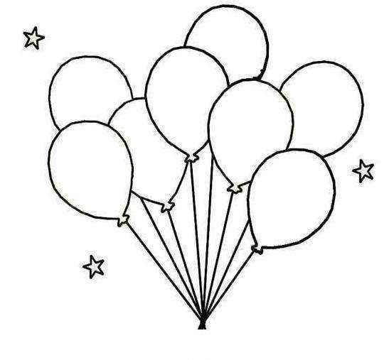 大气球图片简笔画图片