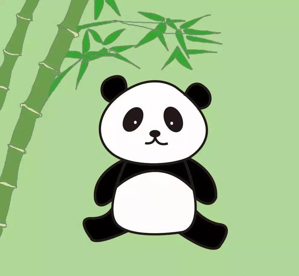 熊猫的简笔画熊猫的简笔画可爱呆萌