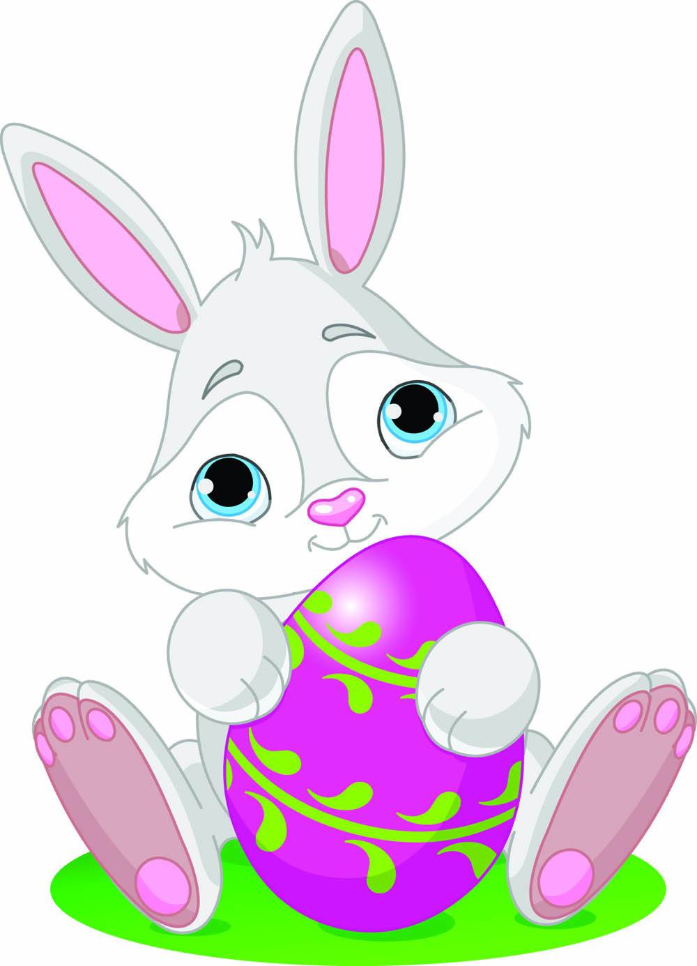 小兔子彩色画画 兔子可爱卡通大全