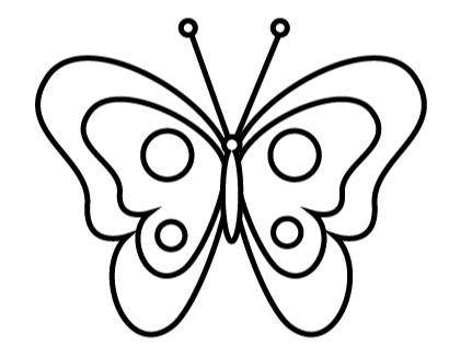 蝴蝶画法简单图片