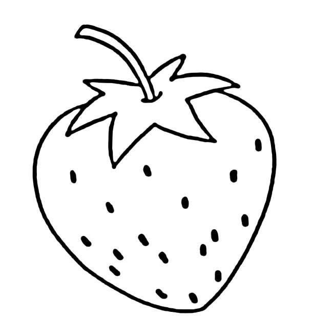 草莓怎么画简笔画画法图片