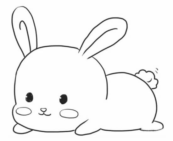 可可简笔画兔子图片