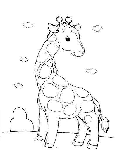 高的长颈鹿怎么画图片