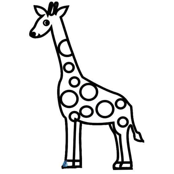 怎样画长颈鹿图片