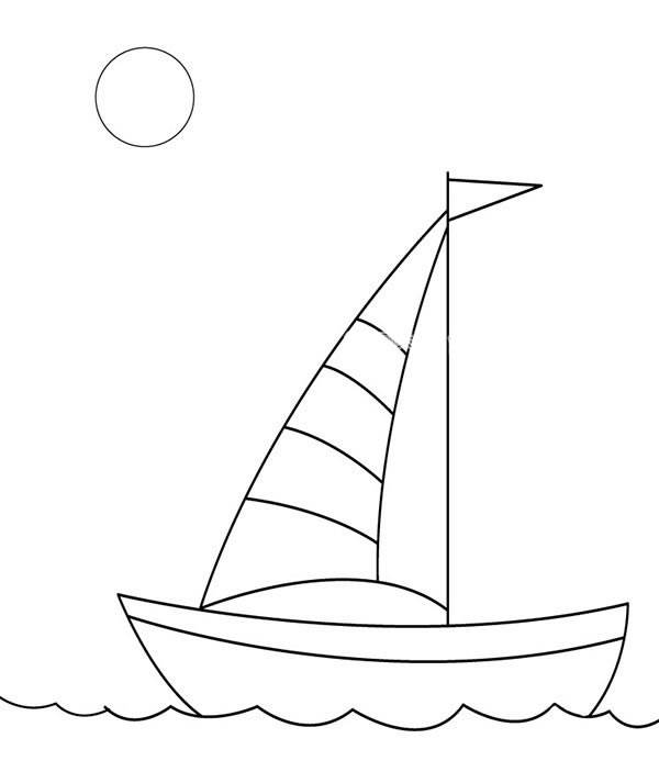 笔画大全及画法步骤帆船怎么画大海帆船简笔画图片小帆船简笔画简笔画