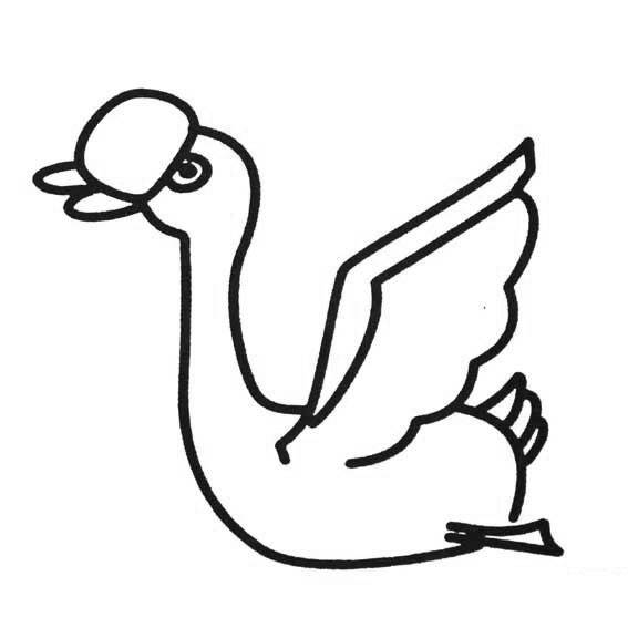 鹅的画法简单图片