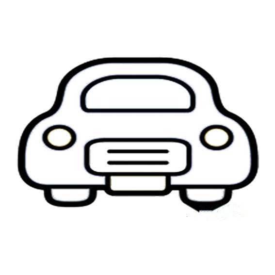 小轿车的画法简单图片