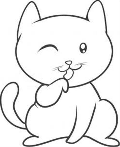 儿童画画小猫咪图片小猫咪简笔画图片