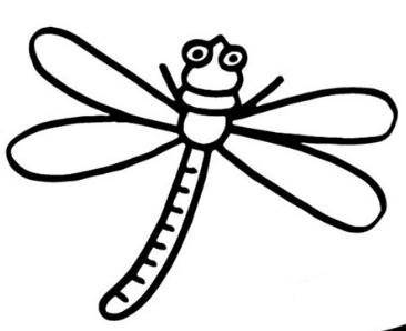简单的小蜻蜓怎么画图片