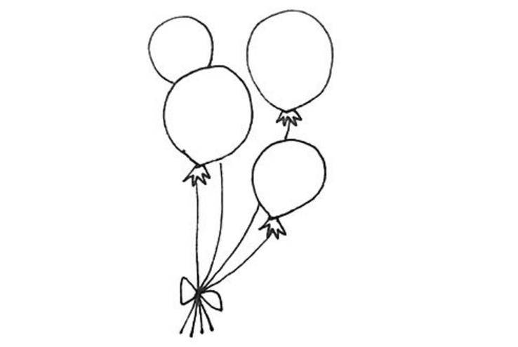 幼儿园小班简笔画气球图片