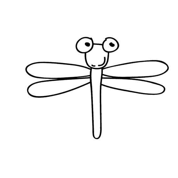 蜻蜓的简笔画 蜻蜓的简笔画好看又简单