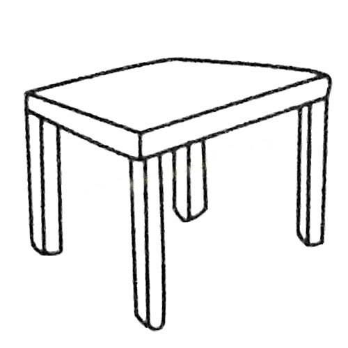 餐桌凳子简笔画图片