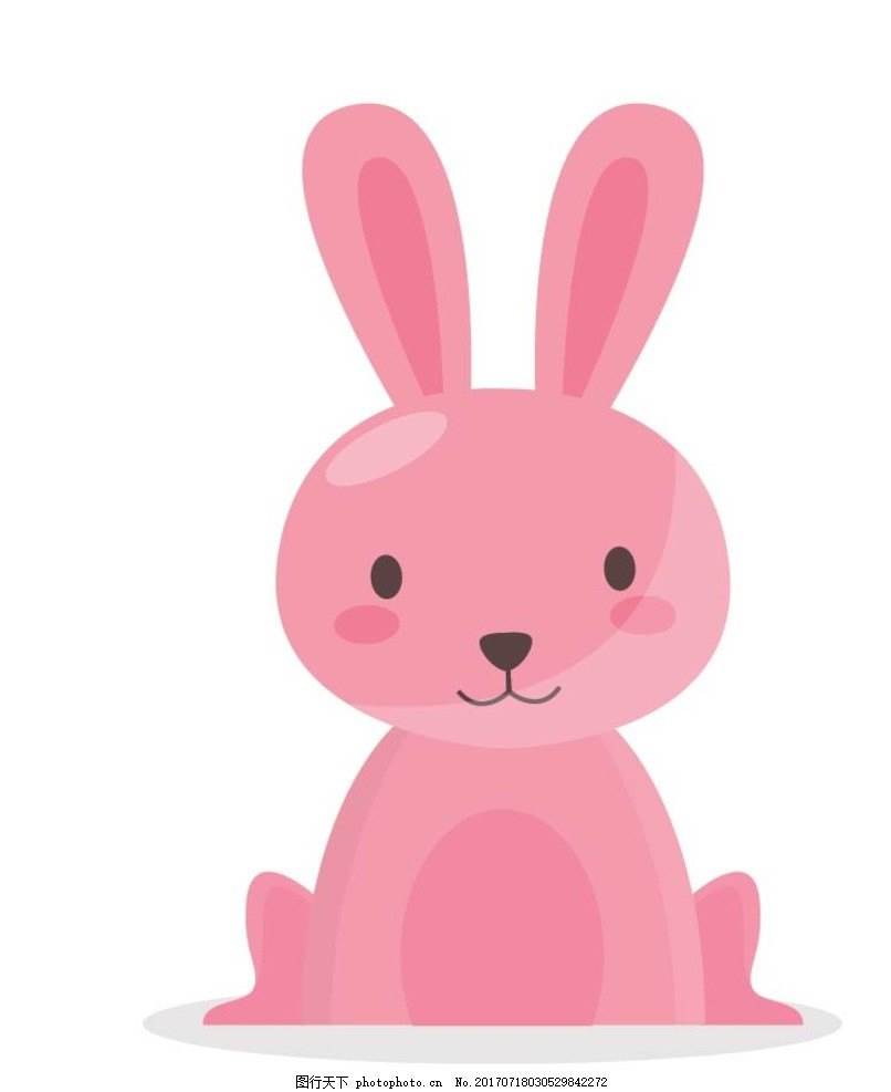 最可爱的兔子卡通画卡通兔子简笔画大全