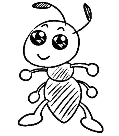 2022最新蚂蚁简笔画图片简单卡通蚂蚁简笔画图片