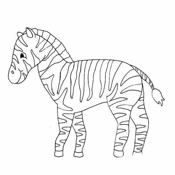 最新2022斑马的简笔画斑马简笔画步骤图片